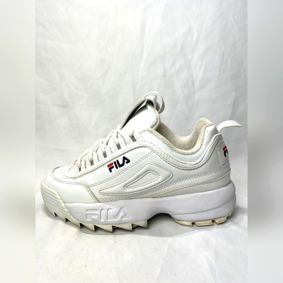 Womens Fila Disruptor 2 Premium Athletic Shoe - White Size 6 - Picture 3 of 8